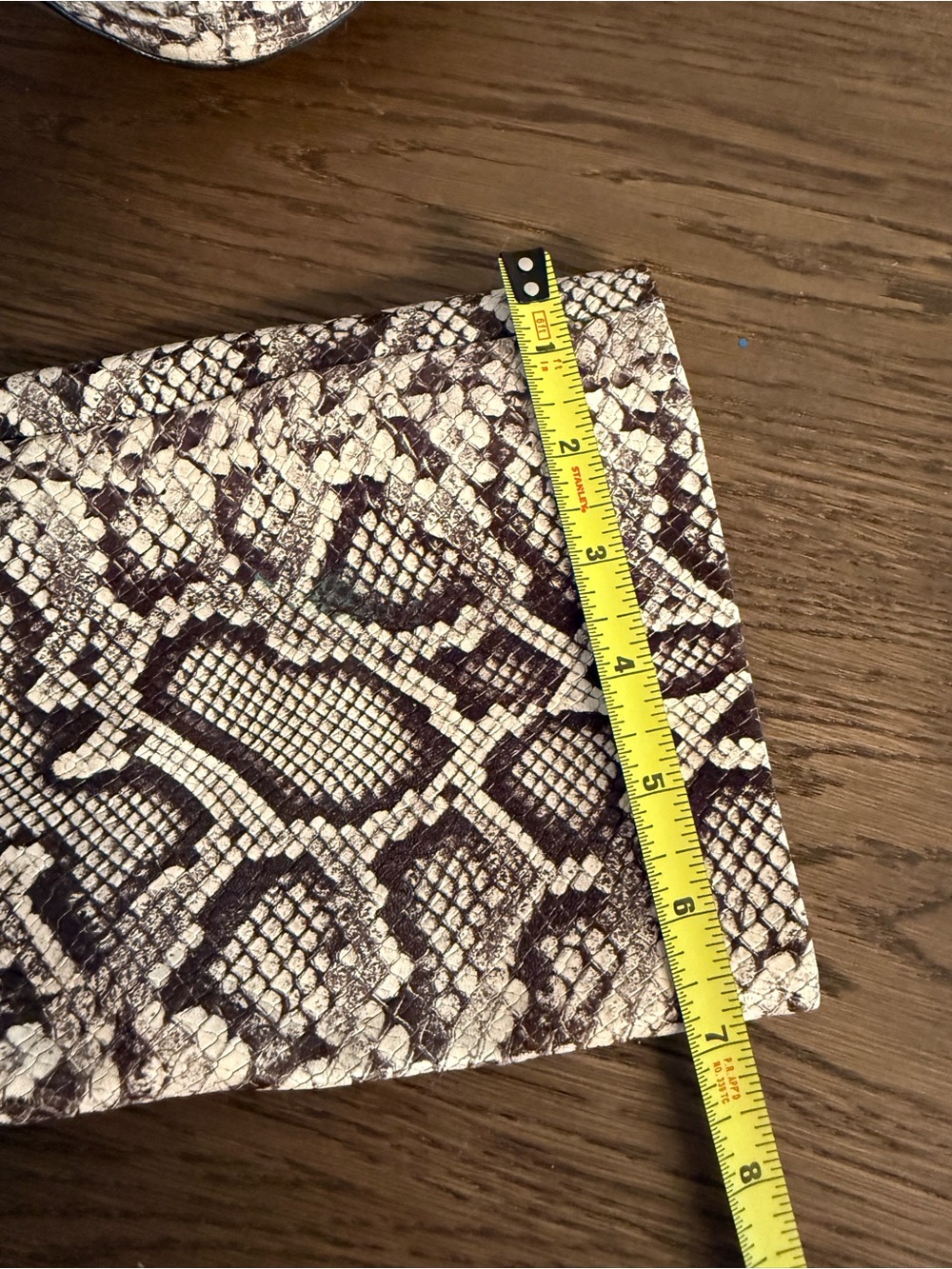 Snake-Print Knee-High Stiletto Boots - Picture 6 of 7
